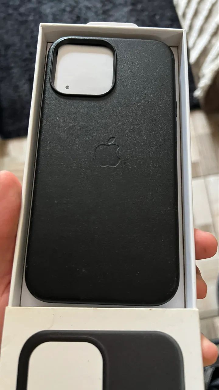 CAPA ORIGINAL APPLE DE COURO 13 PRO MAX
