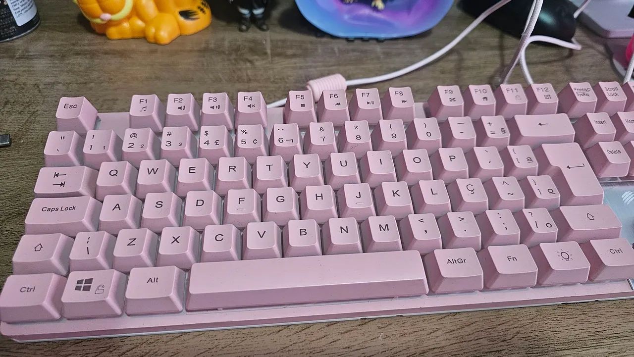 Teclado Gamer Rosa - Foto 2