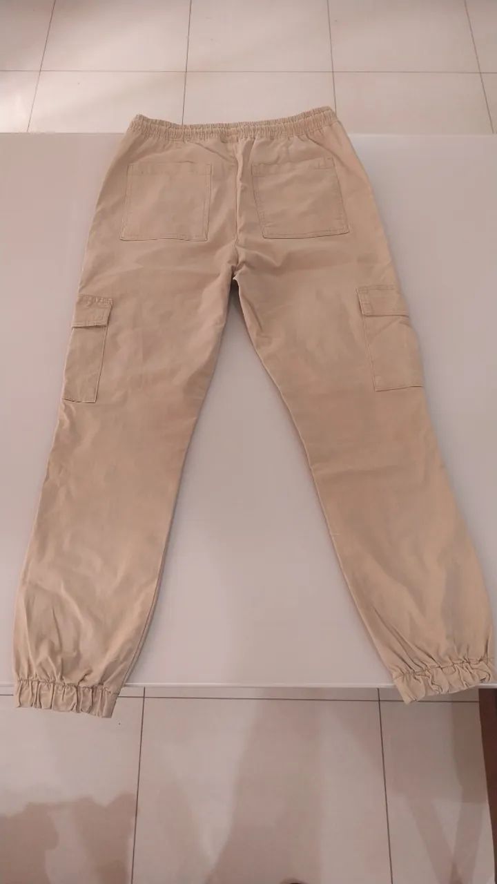 Calça Jeans cargo C&A