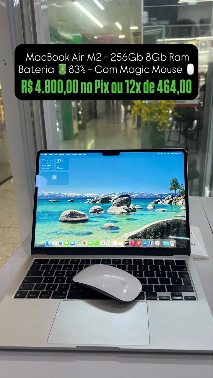 MacBook Air M2 256Gb 8Gb Ram Seminovo - Notebooks - Porto, Cuiabá