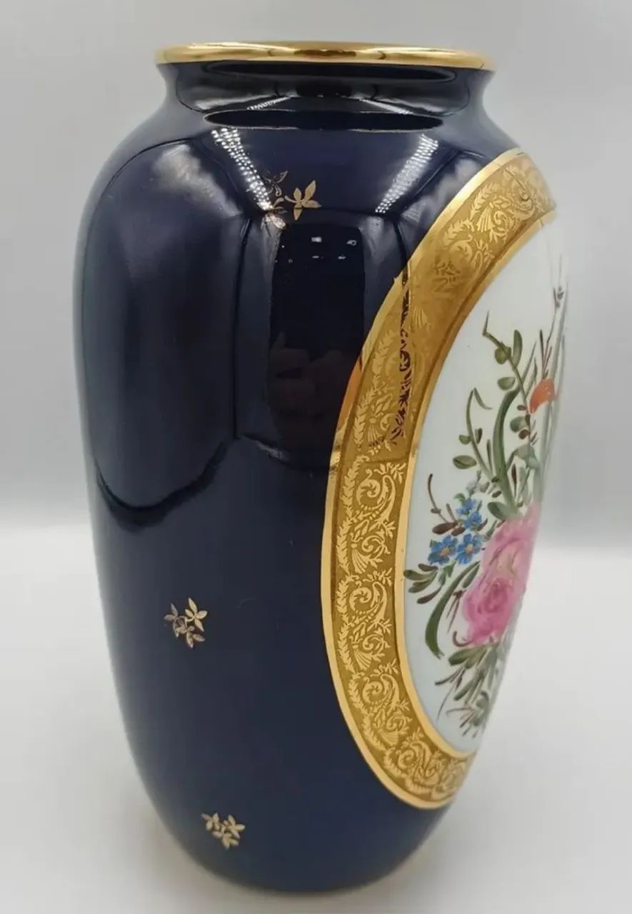 Antiguidade vaso porcelana LIMOGES França Atelier Camille Tharaud  - Foto 4