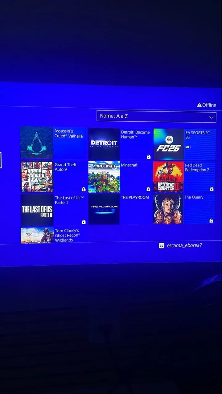 Ps4 com controle extra e vários jogos  - Foto 2