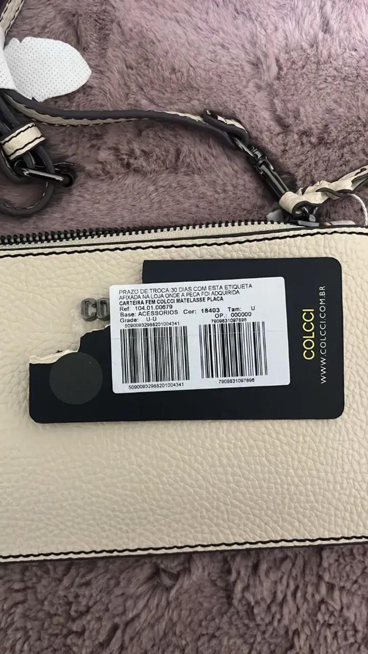 Bolsa Colcci Off-White Texturizada Original - NOVA - Foto 2