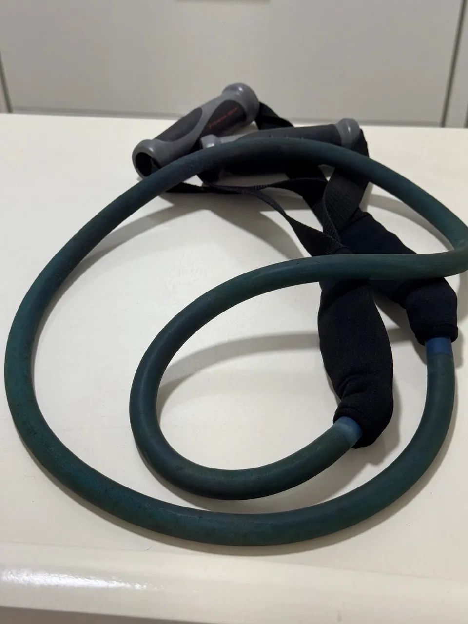 2 ELÁSTICOS C/PUNHOS PARA EXERCÍCIOS DE BRAÇOS E PERNAS - Foto 5