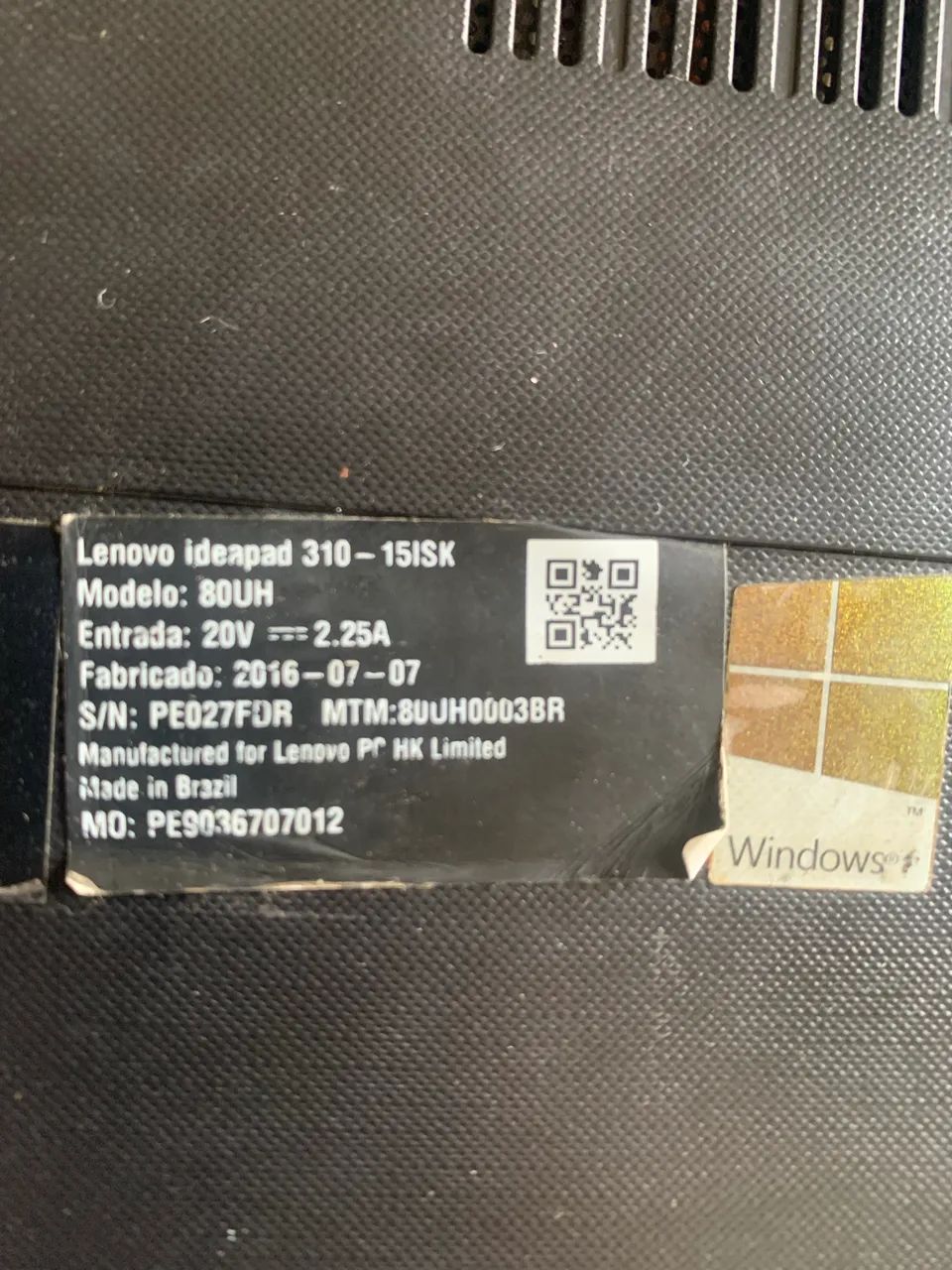 Notebook Lenovo para retirada de peças - Não liga - Foto 2