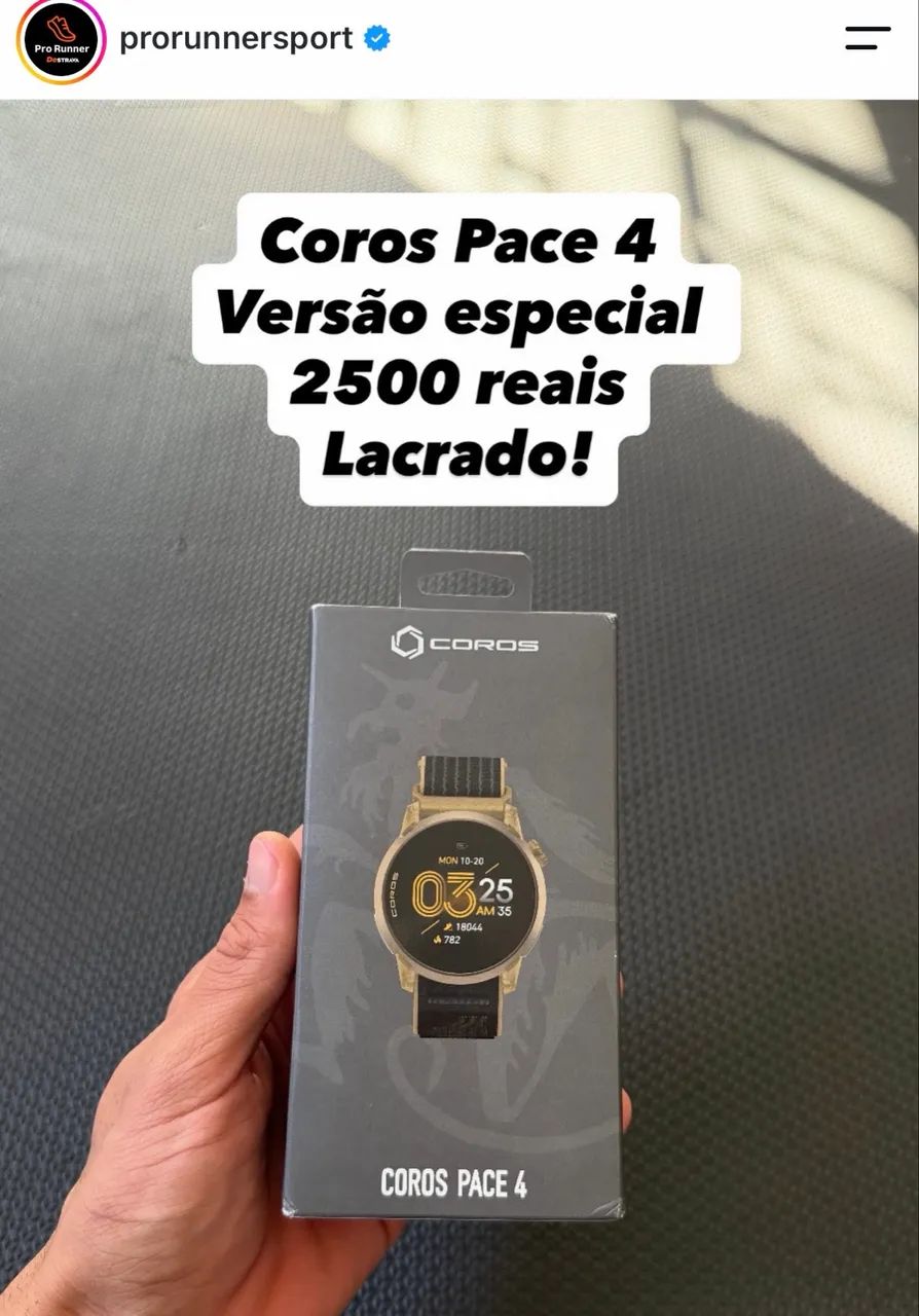 Relógio coros Pace 4 lacrado 