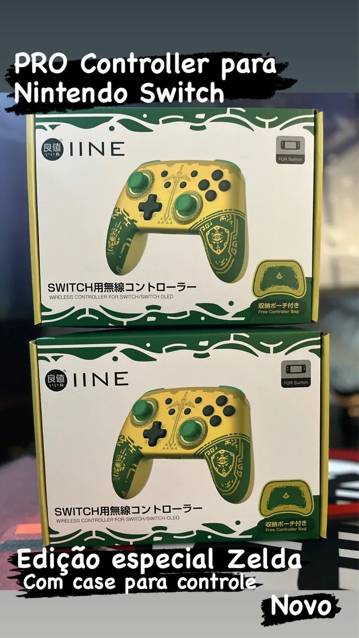 Pro Controller IINE para Nintendo Switch Edição Zelda - Wireless com Case [Novo] - Foto 4