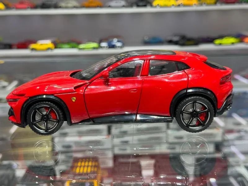 Miniatura Ferrari Purosangue 1:24 - Som e Luz + Diecast (Nova) - Foto 3