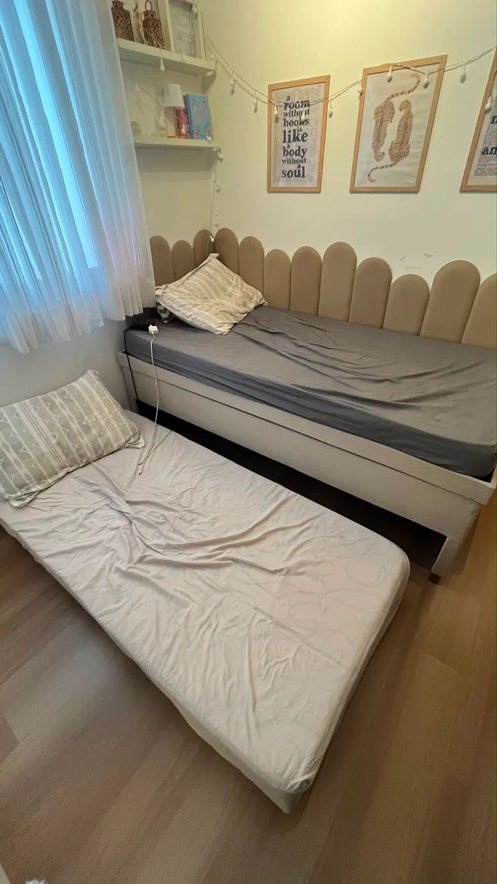 CAMA DUPLA COM BAÚ NOVÍSSIMA  - Foto 3