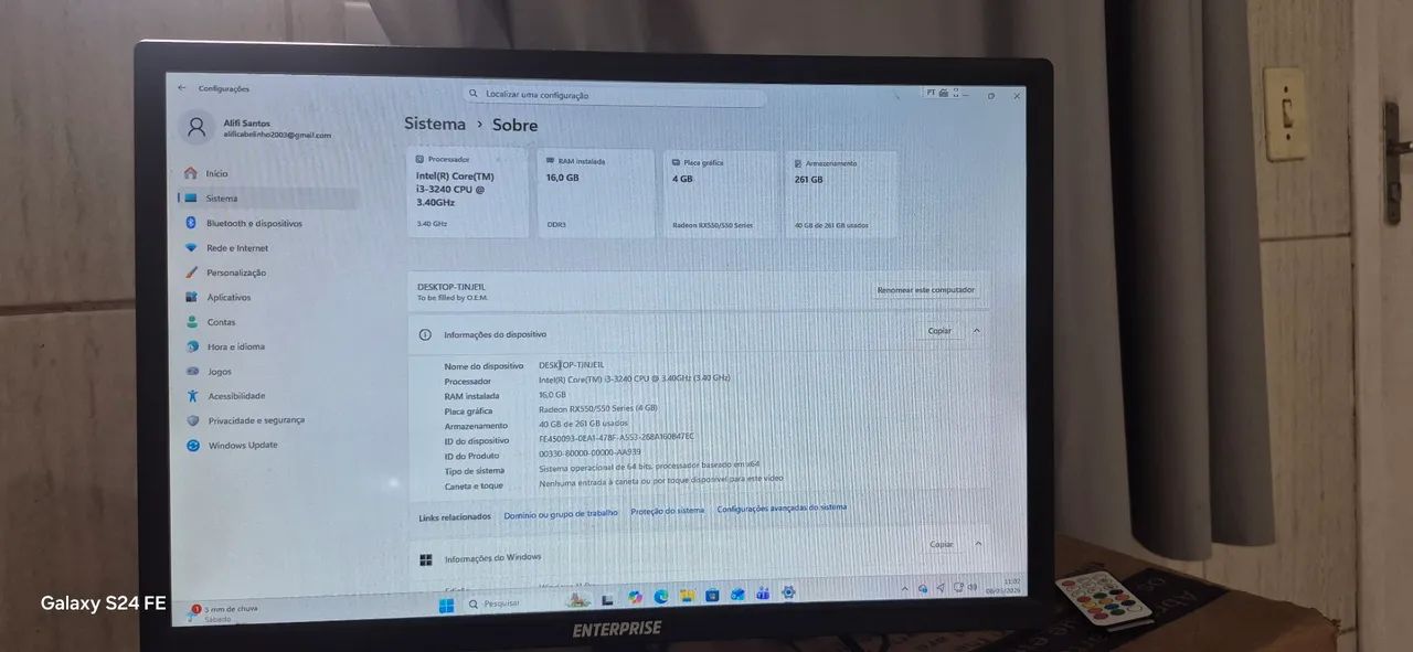 Vendo Pc Completo (leia a descrição)