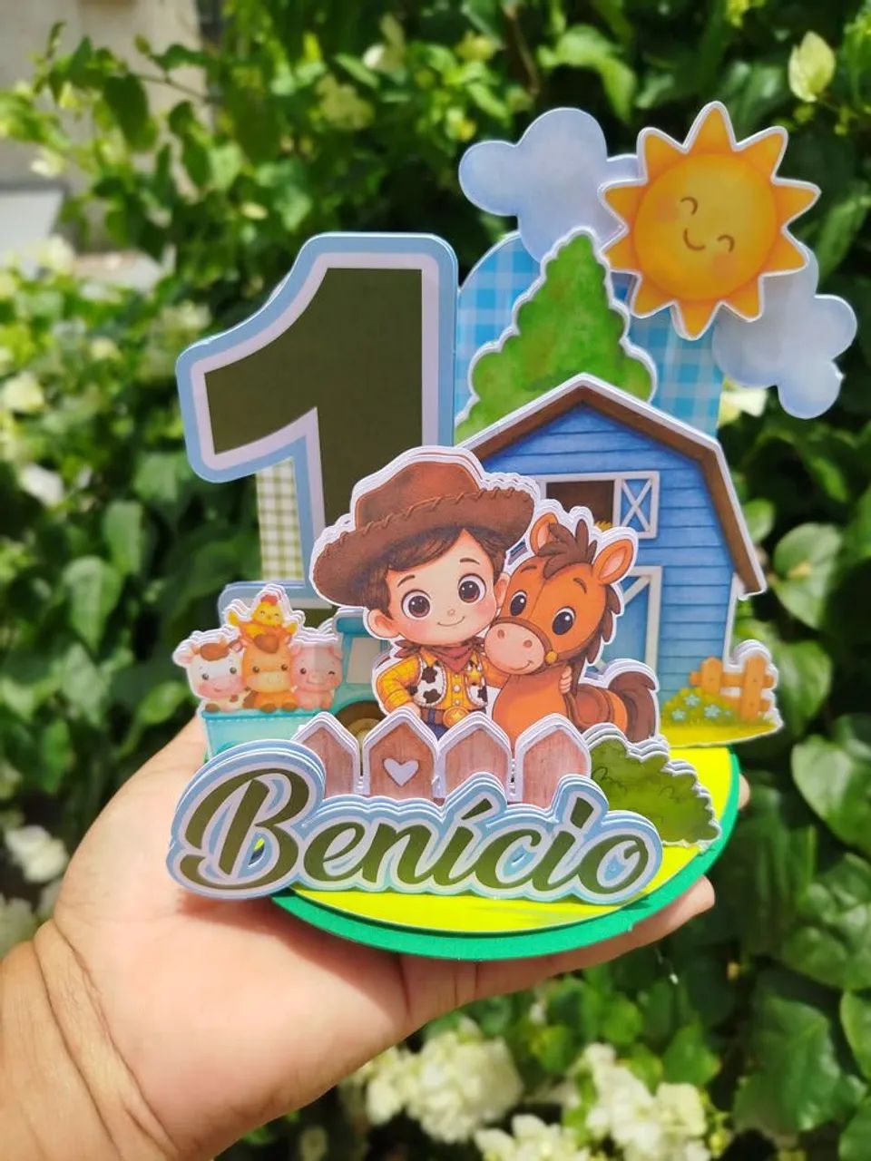 Topo de bolo cenário  - Foto 5