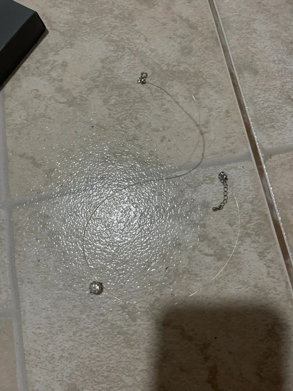 Colar silicone com pedra moissanite  - Foto 2