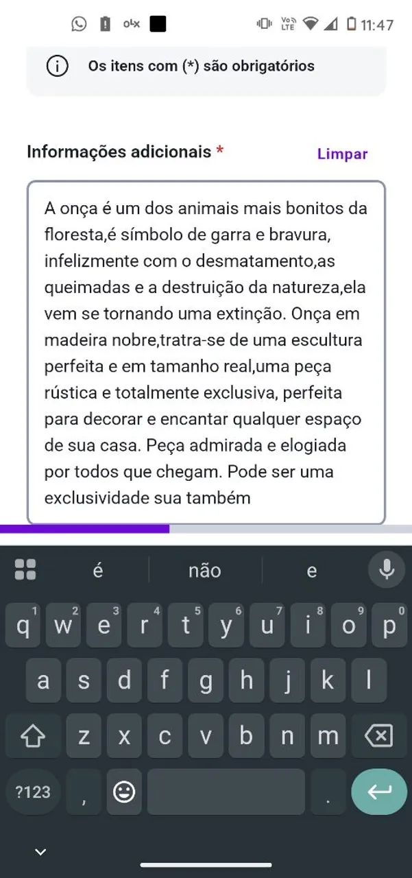 Onça Em Madeira Nobre.