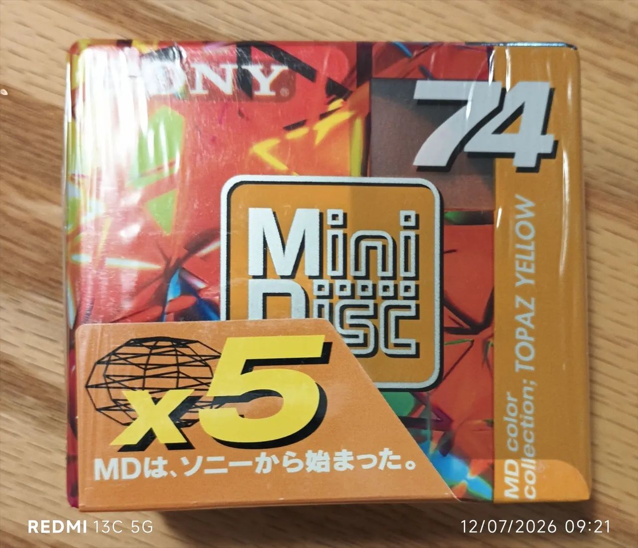 Mini Disc Sony, MD74 x 5