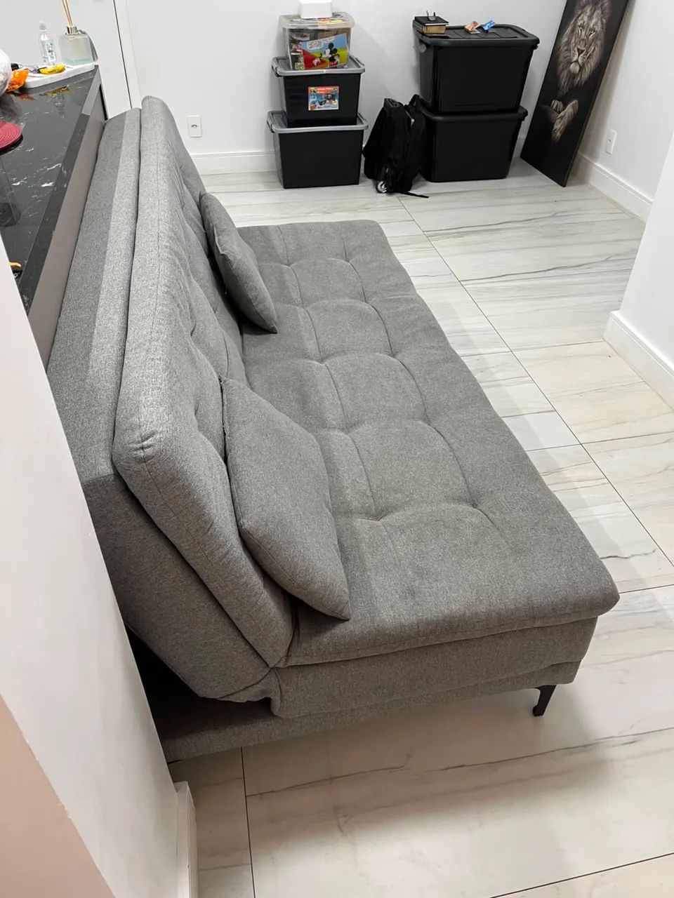 Sofá Cama em linho  - Foto 3