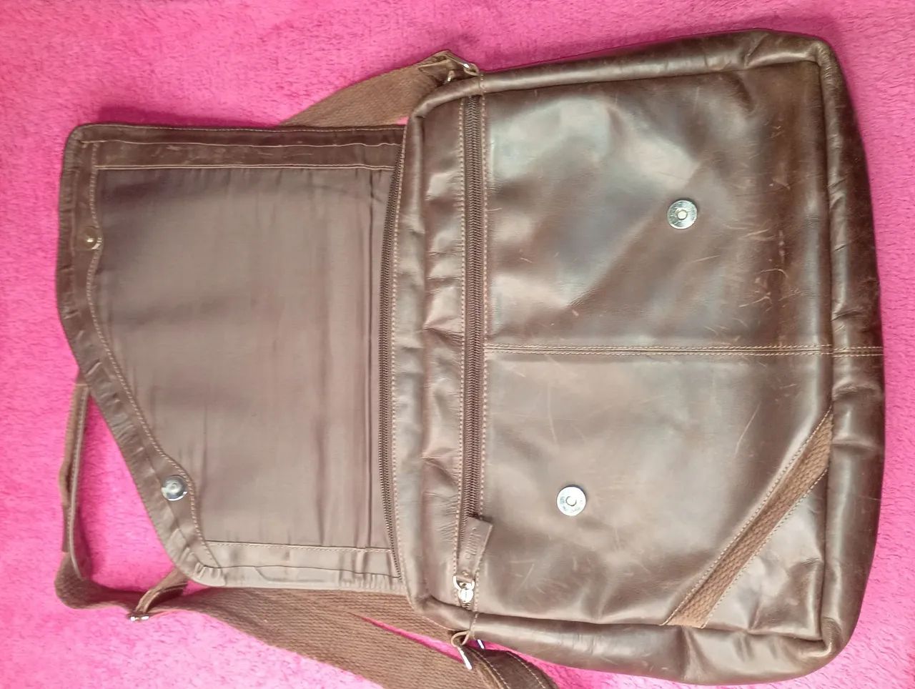 Bolsa de couro legítimo jeep - Foto 3