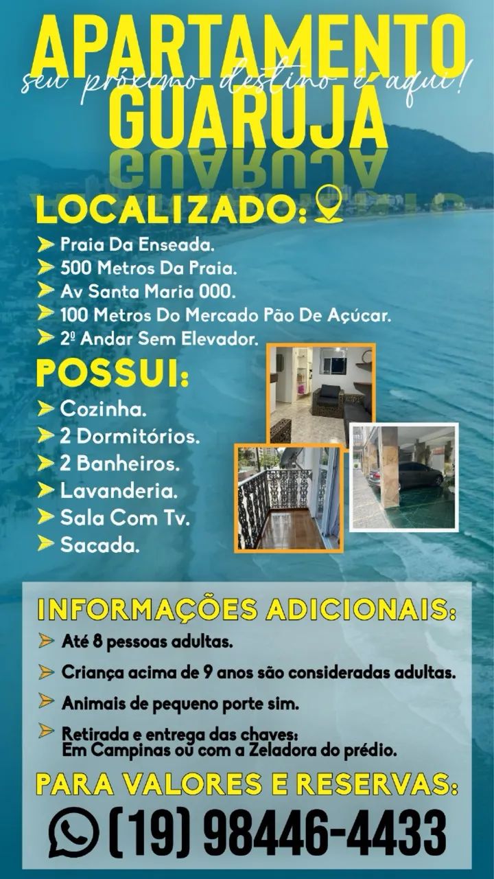 APTO GUARUJÁ TEMPORADA  - Foto 3