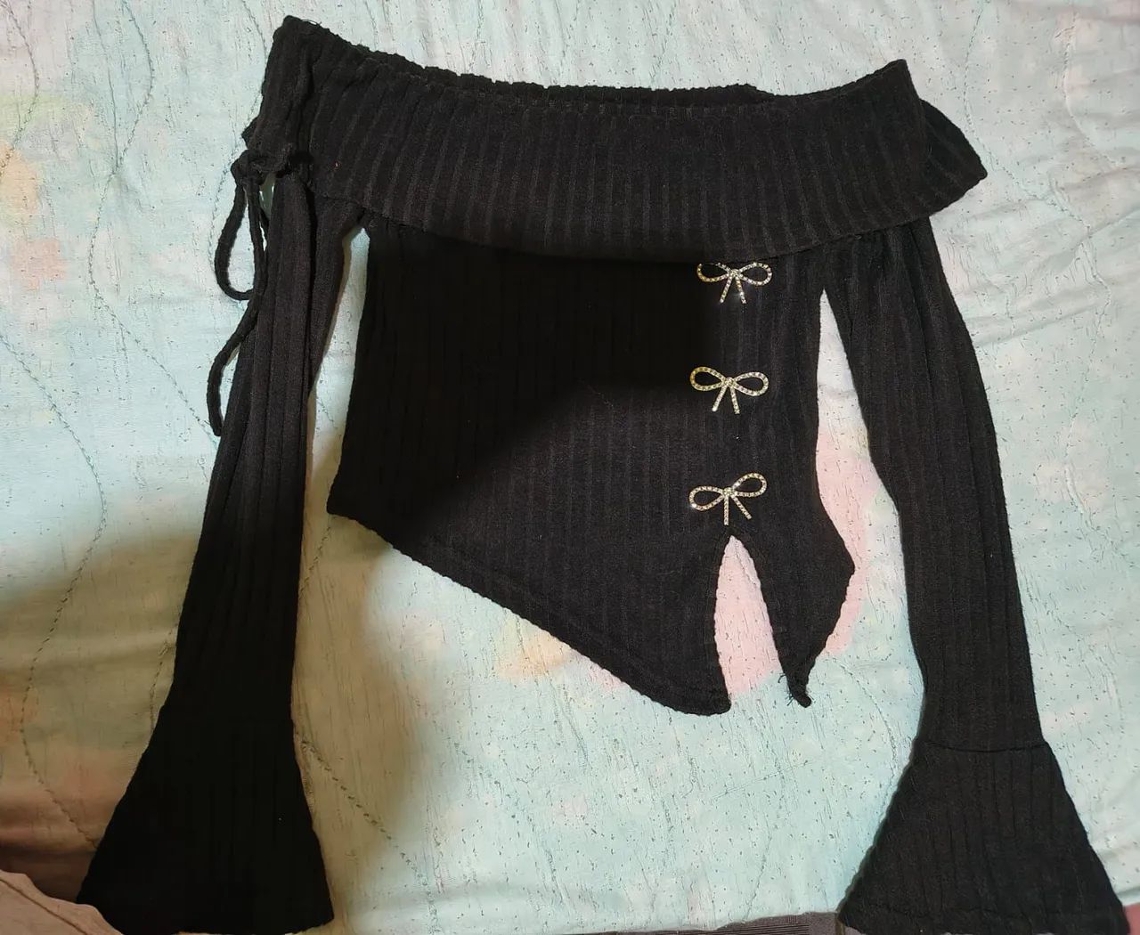 Blusa feminina preta - Foto 2