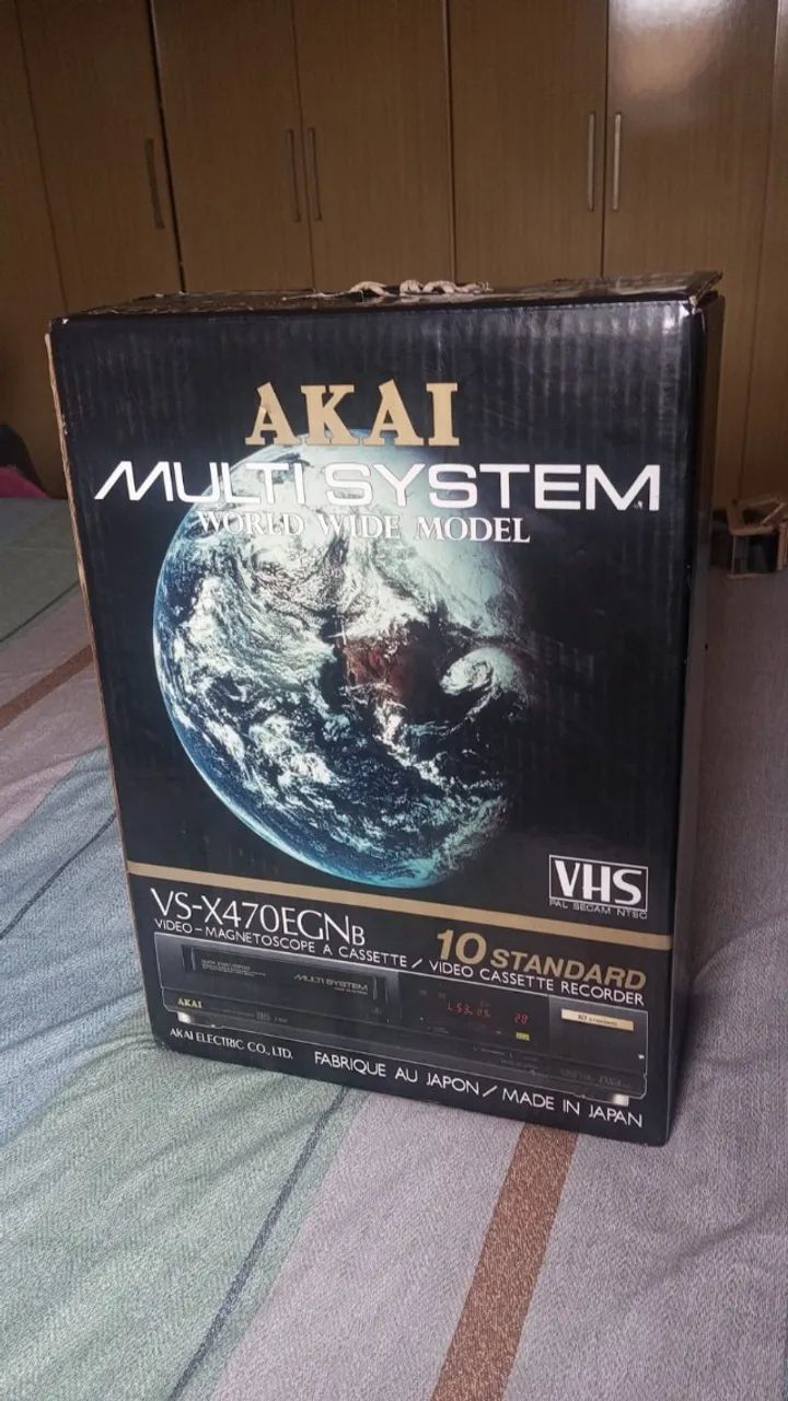 Vídeo Cassete Akai Vs-x470egnb Multi System #