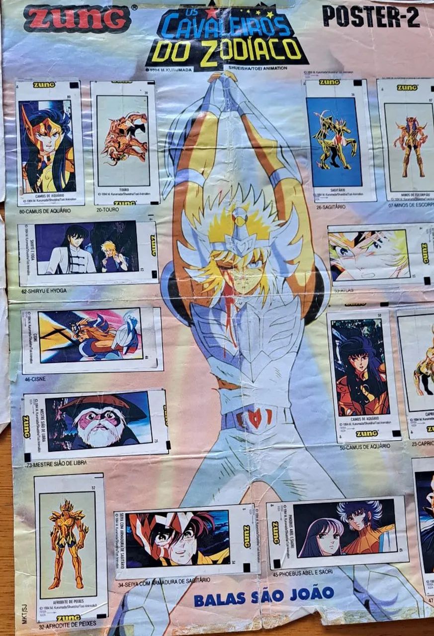 PÔSTERES COLEÇÃO COMPLETA CAVALEIROS DO ZODÍACO - Foto 2
