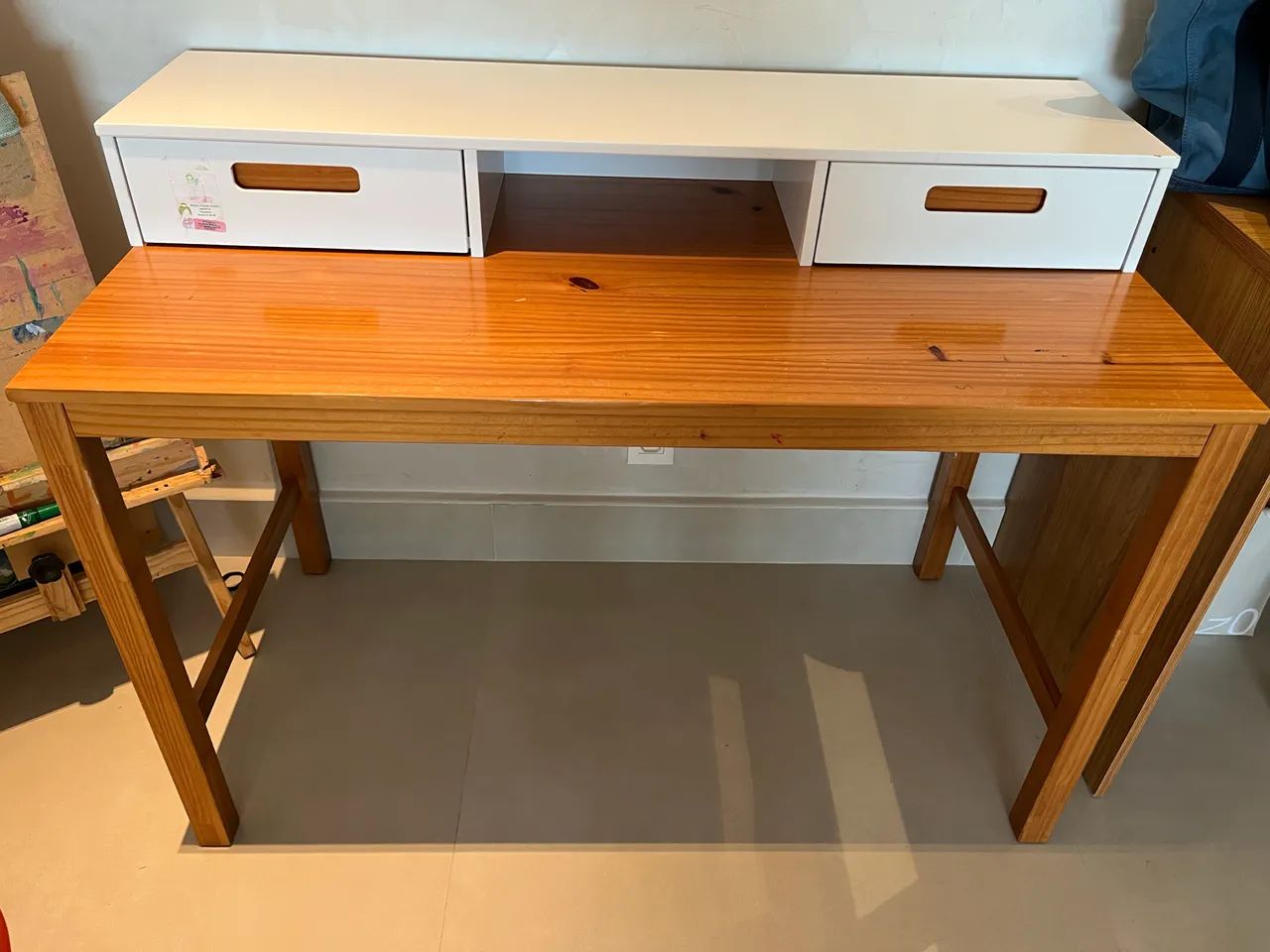 Mesa de estudo e trabalho madeira - Foto 2