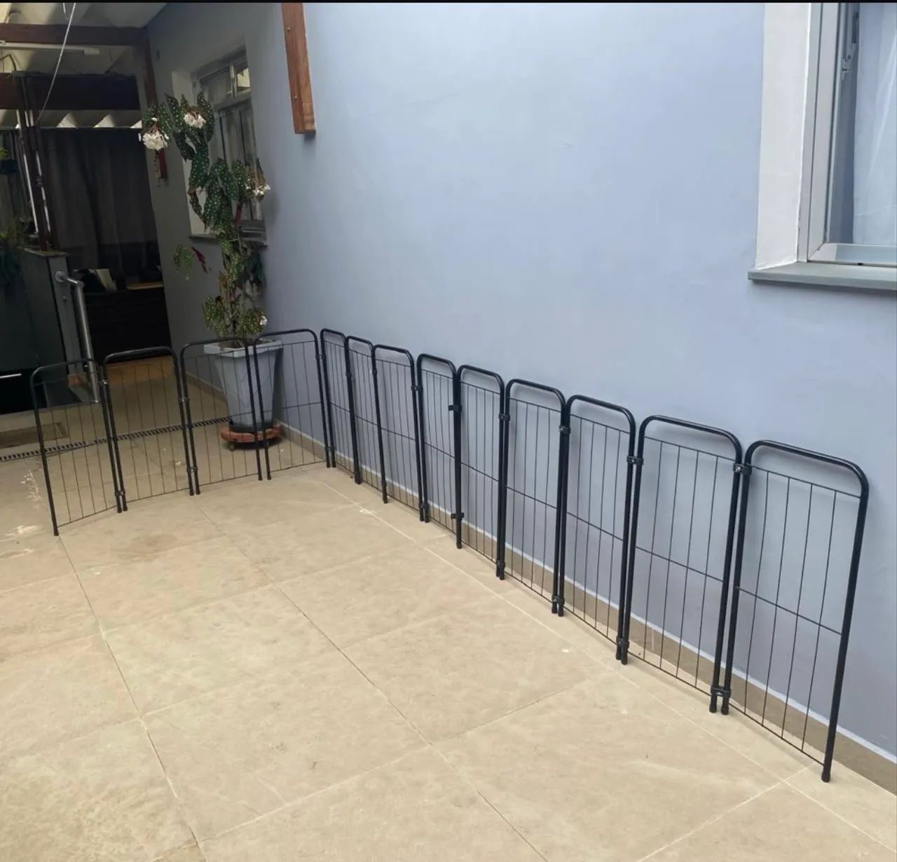 grade modular cercadinho dobrável preto - Foto 5