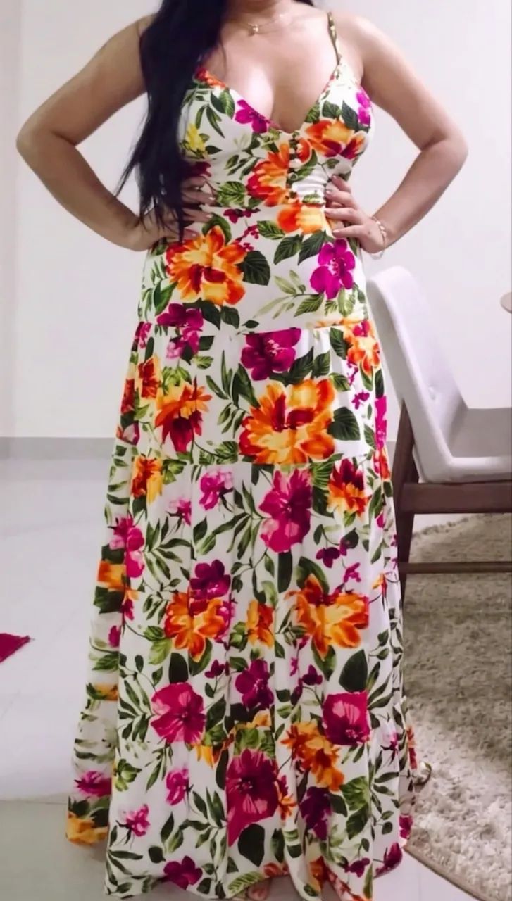 Vestido Floral Viscose com forro  - Foto 5