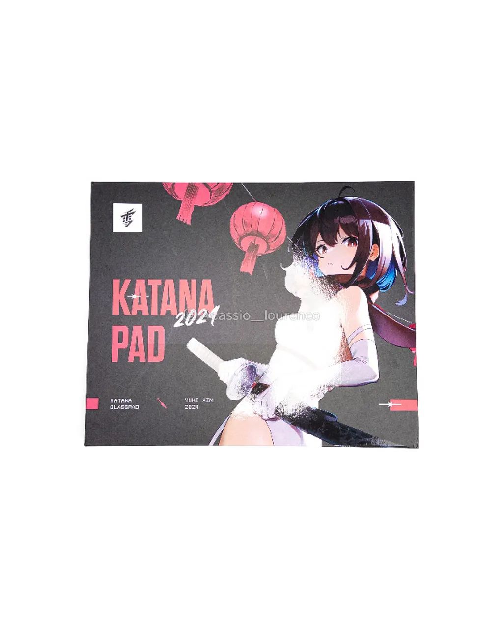 mousepad de vidro yuki aim katana city - Periféricos e Acessórios