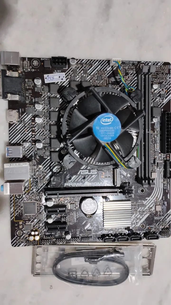 Placa mãe asus prime h410m-e + processador Intel i3 10ª - Foto 3