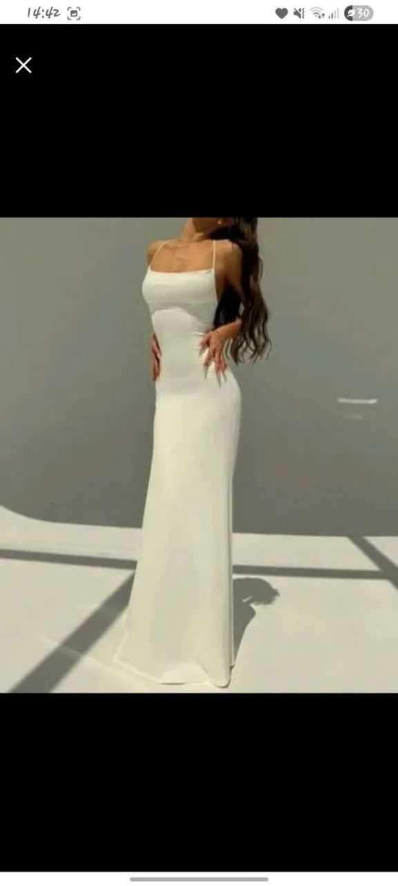 Vestido Branco Shein  - Foto 3
