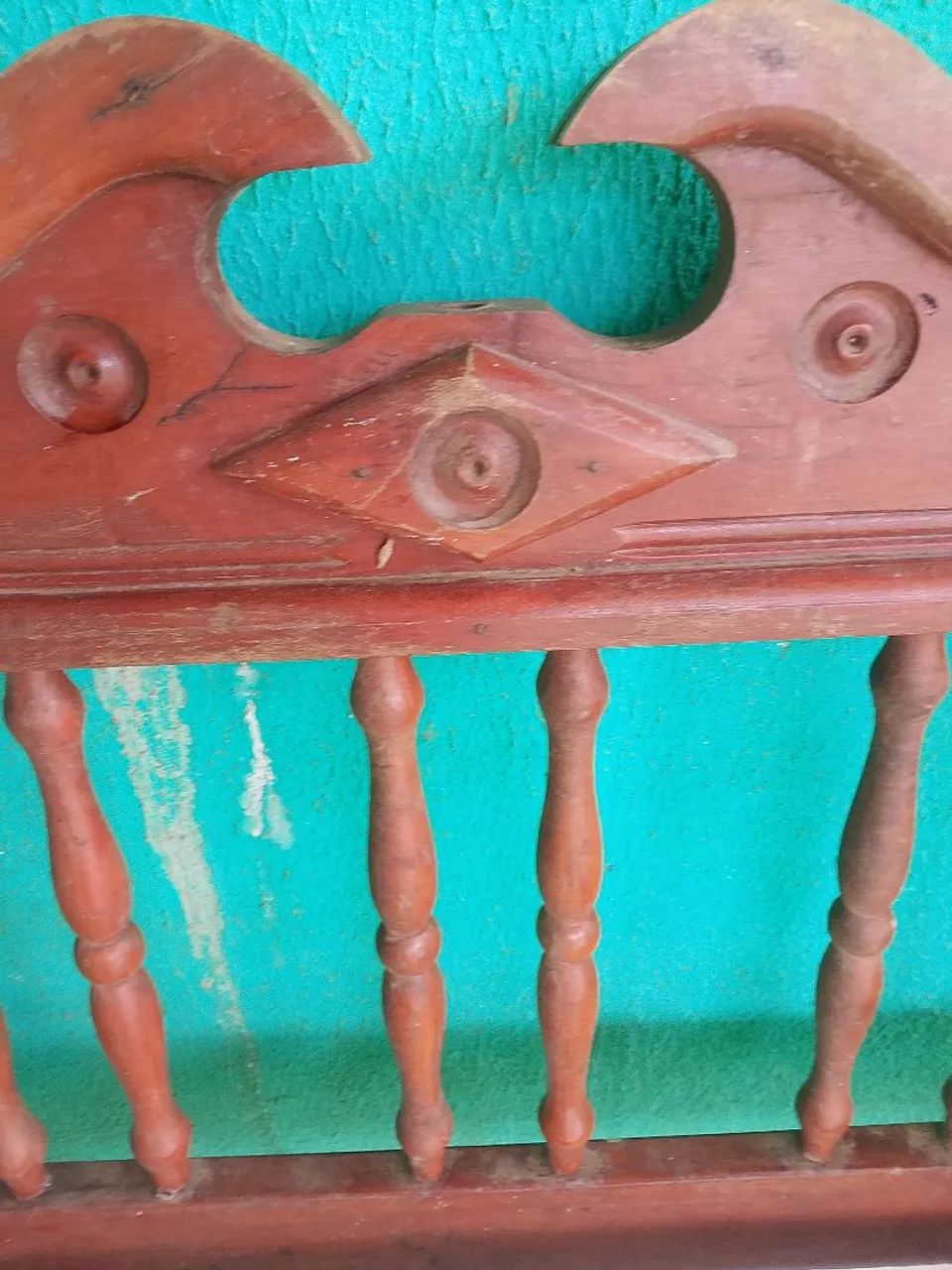 Cama solteiro madeira maciça rústico colonial. - Foto 3