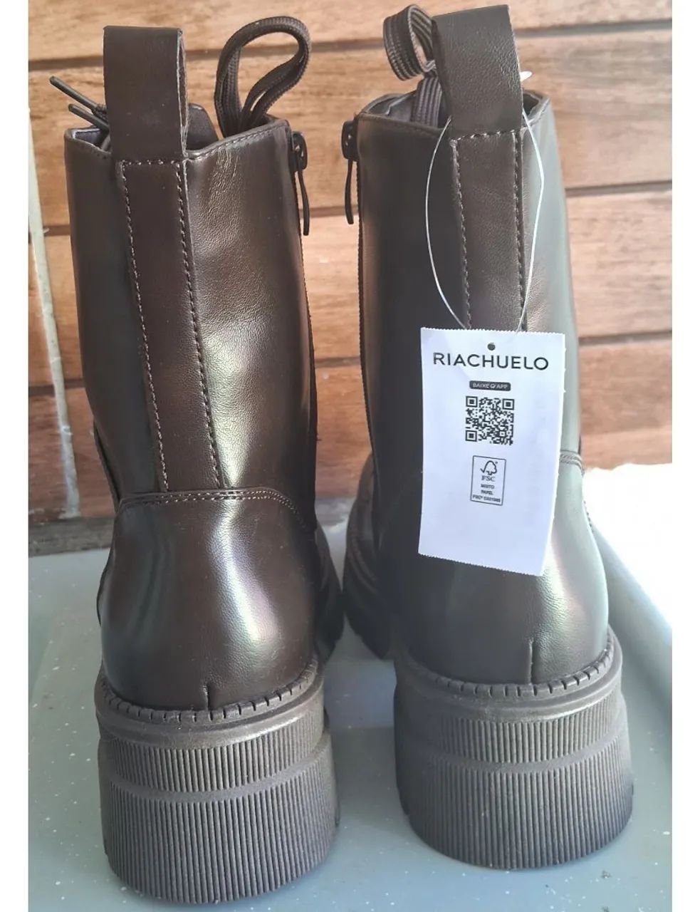 Bota coturno marrom, tamanho 38. Nunca usada - Foto 3