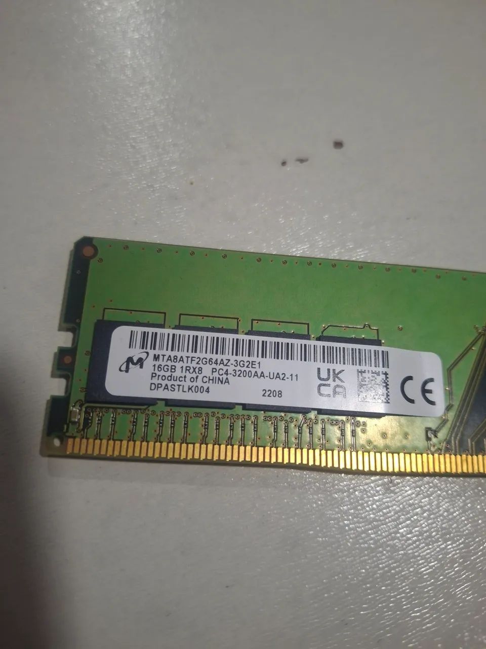 Memória RAM Micron 16GB DDR4 3200 MHz 