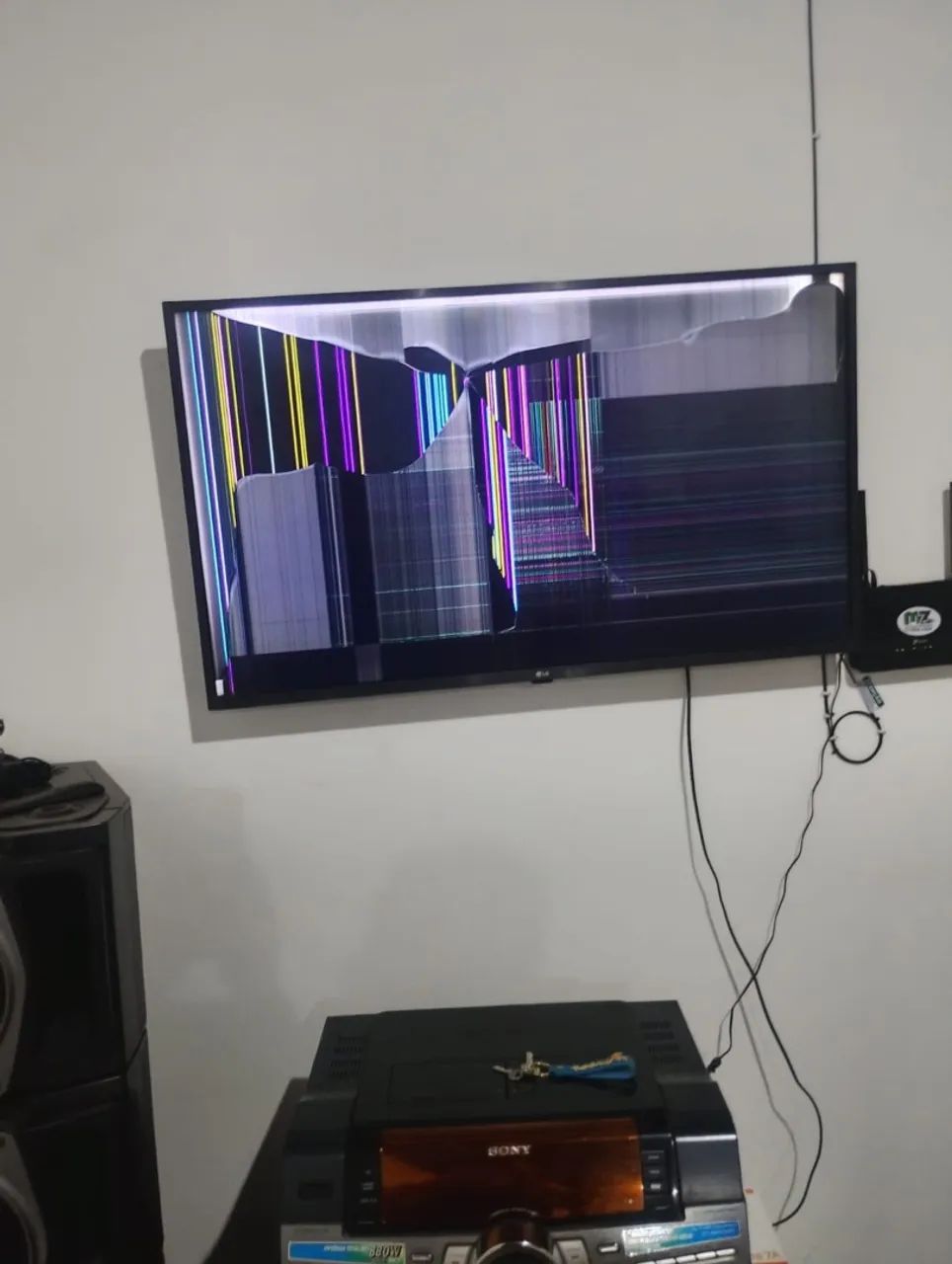 Smart tv quebrada 