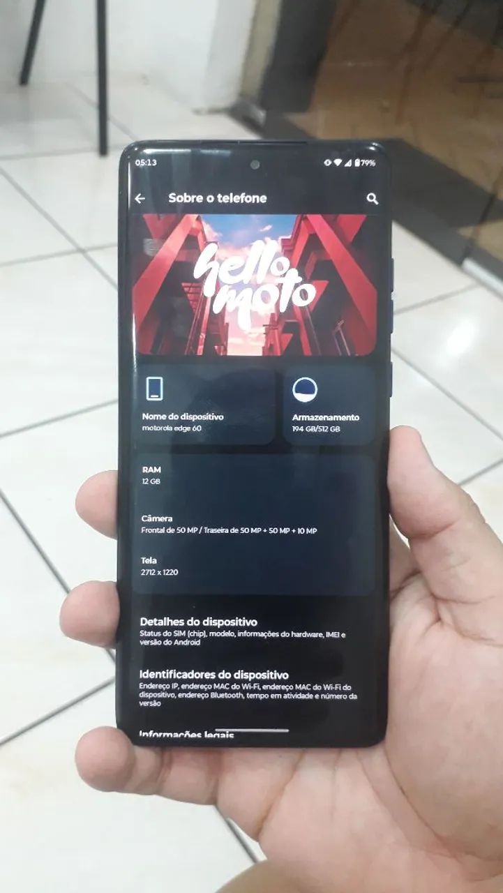 Moto Edge 60 com Nota Fiscal - Foto 2