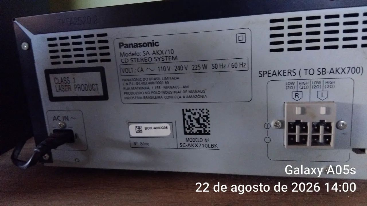Vende- Panasonic: Modelo  SA-  AKX 710  CD   STEREO  SYSTEM  - Foto 4