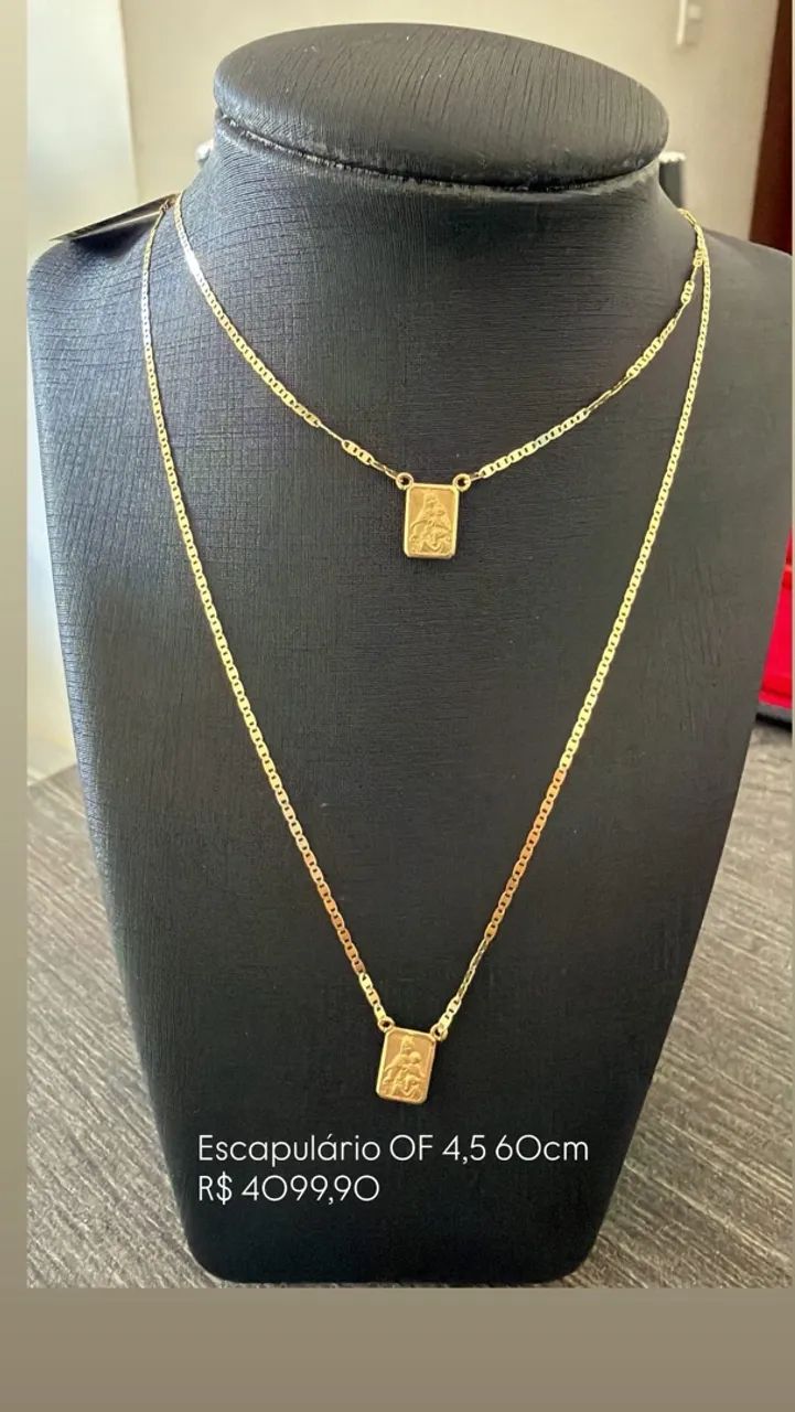 Escapulário ouro 18k 