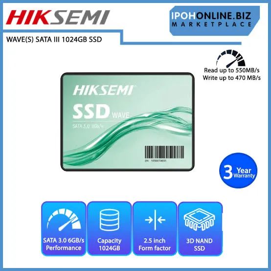 Hiksemi SATA III SSD 1 TB (1024 GB)