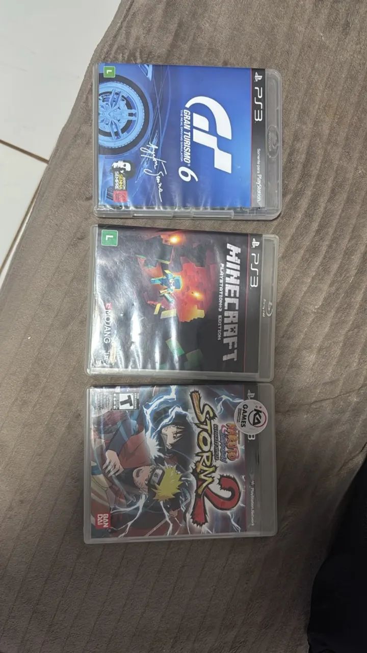 PS3 + controle + 3 Jogos - Foto 3