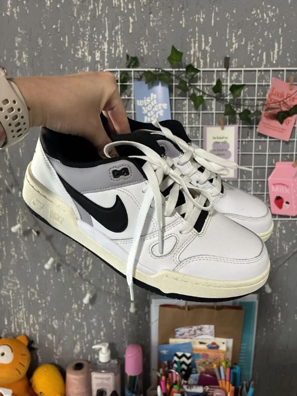 tênis nike full force lo branco 38