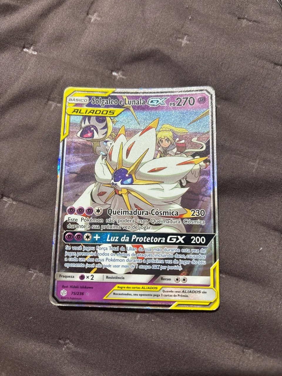 Carta Pokémon: solgaleo e lunala aliados (75/236)