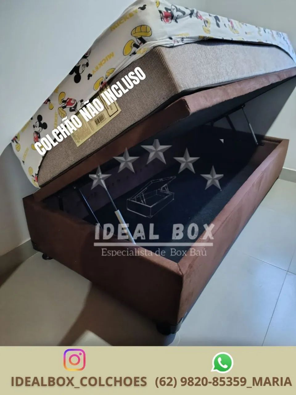 Box baú solteiro Blindado 88*188