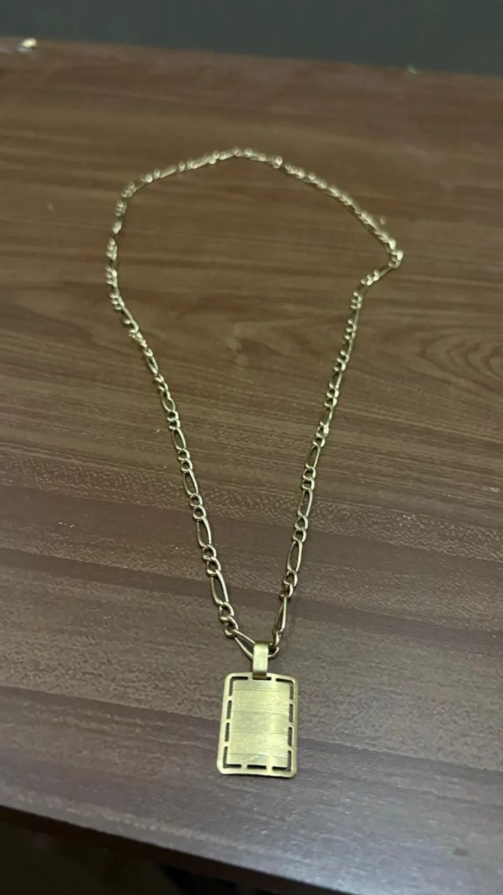 Corrente com pingente ouro 18k 