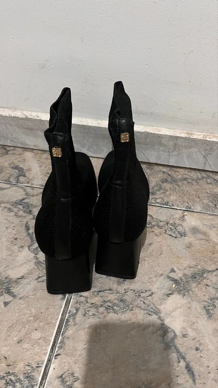 Bota meia preta Constance  - Foto 3