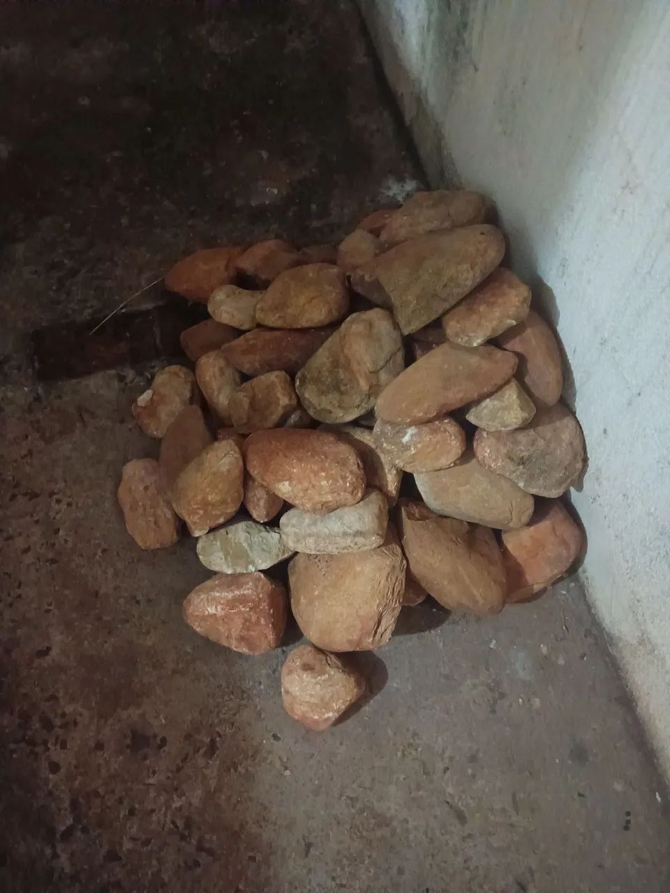 River-tumbled stones for landscaping