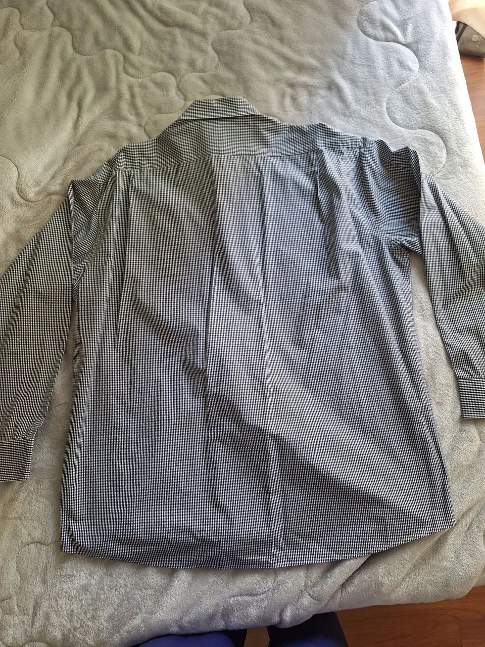 camisa social tommy hilfiger xadrez gg - Foto 2