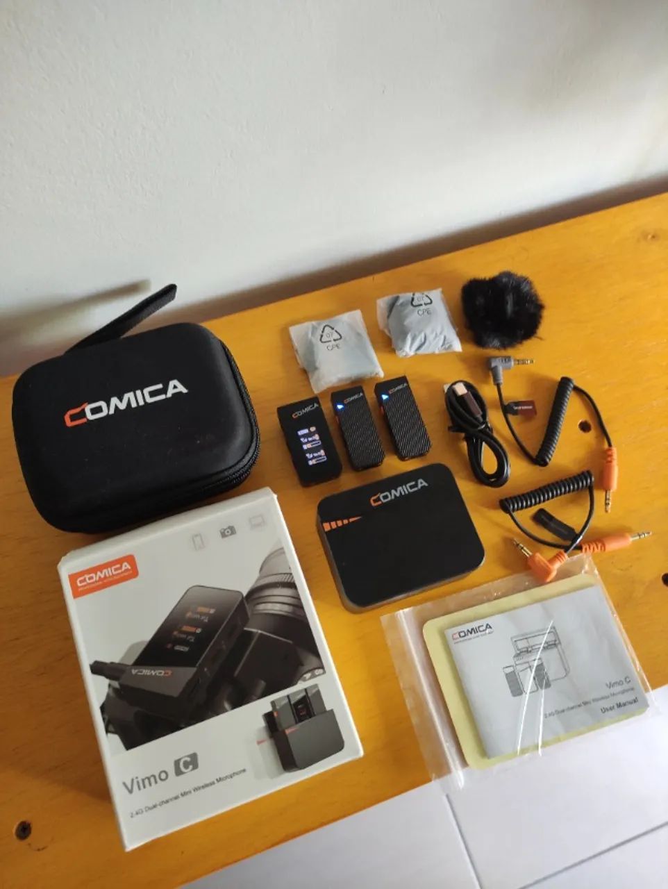 Microfone de lapela sem fio Comica Vimo C3 com cancelamento de ruido - Foto 2