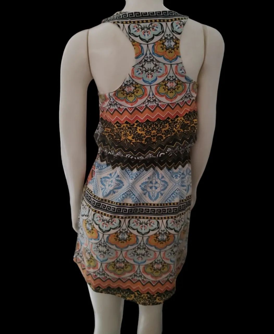 Vestido estampado forrado - Foto 3