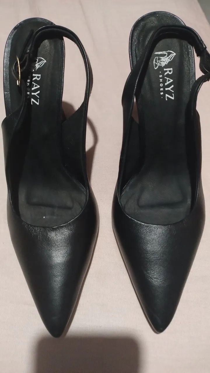 Scarpin Slingback Rayz Shoes Preto