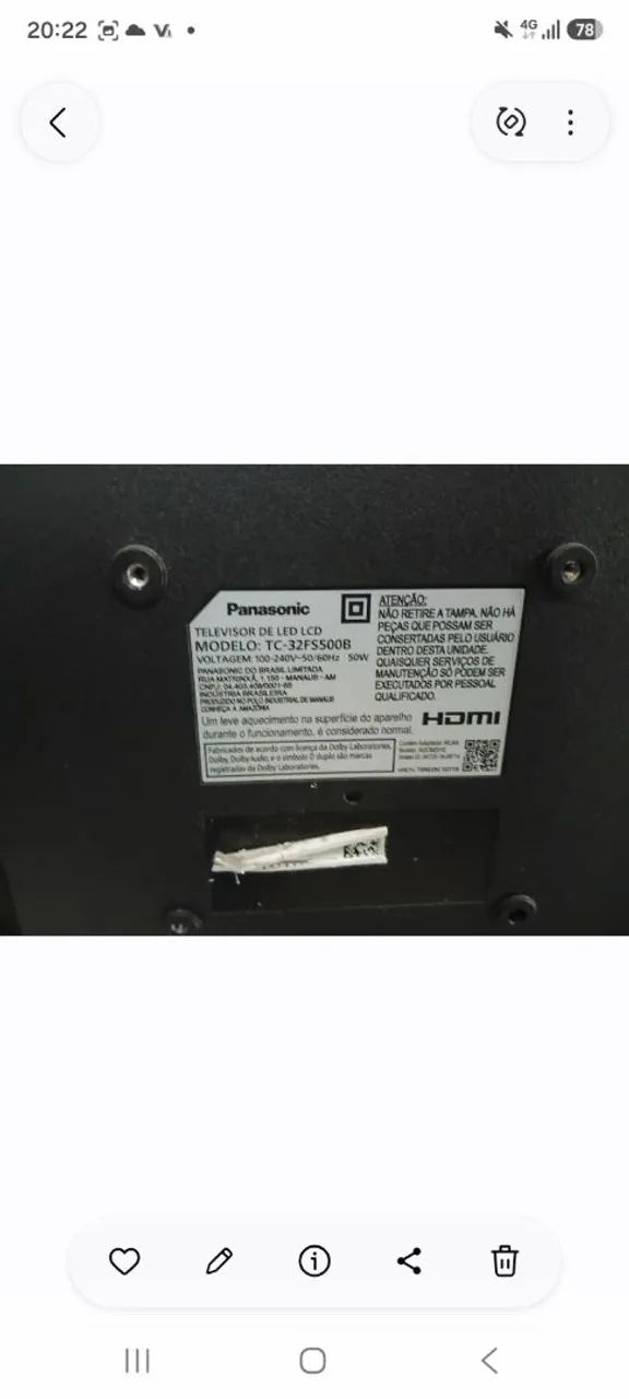 Led Panasonic 32 polegadas  - Foto 3